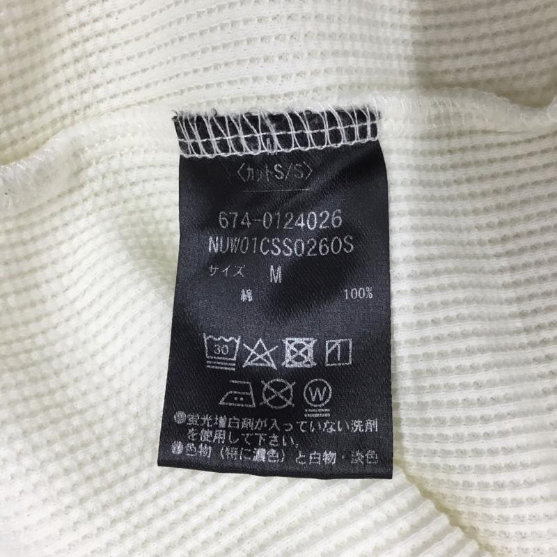 ナノユニバース nano・universe Tシャツ 半袖 674-0124026 タフワッフルビッグTシャツ M 無地 アイボリー / アイボリー / メンズ USED 古着 中古 10119323