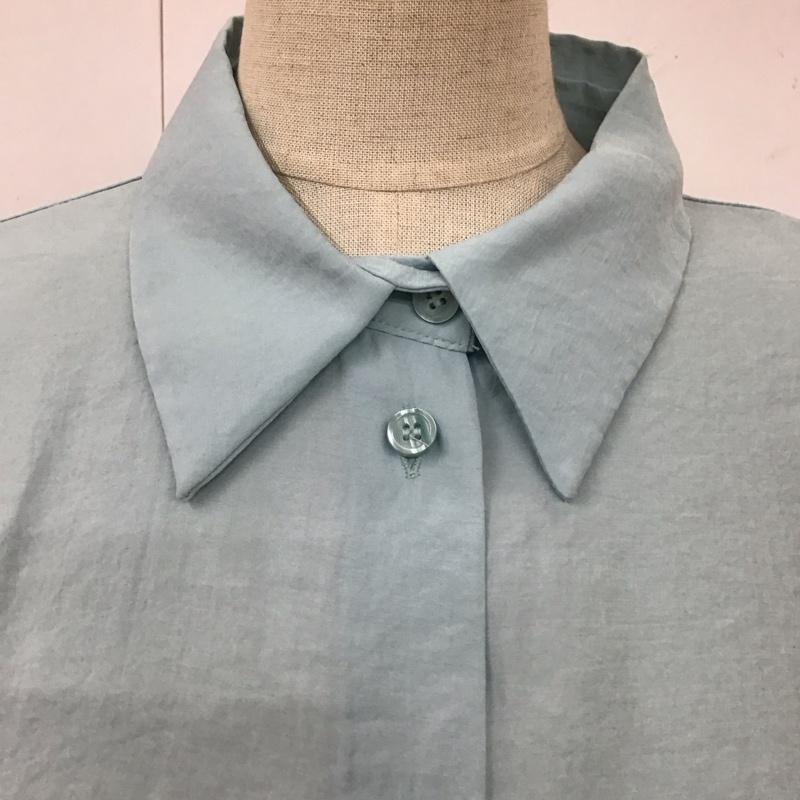 ザラ ZARA シャツ、ブラウス 長袖 長袖シャツ カラーシャツ 長袖カットソー S 無地 水色 / ライトブルー / レディース USED 古着 中古 10117831