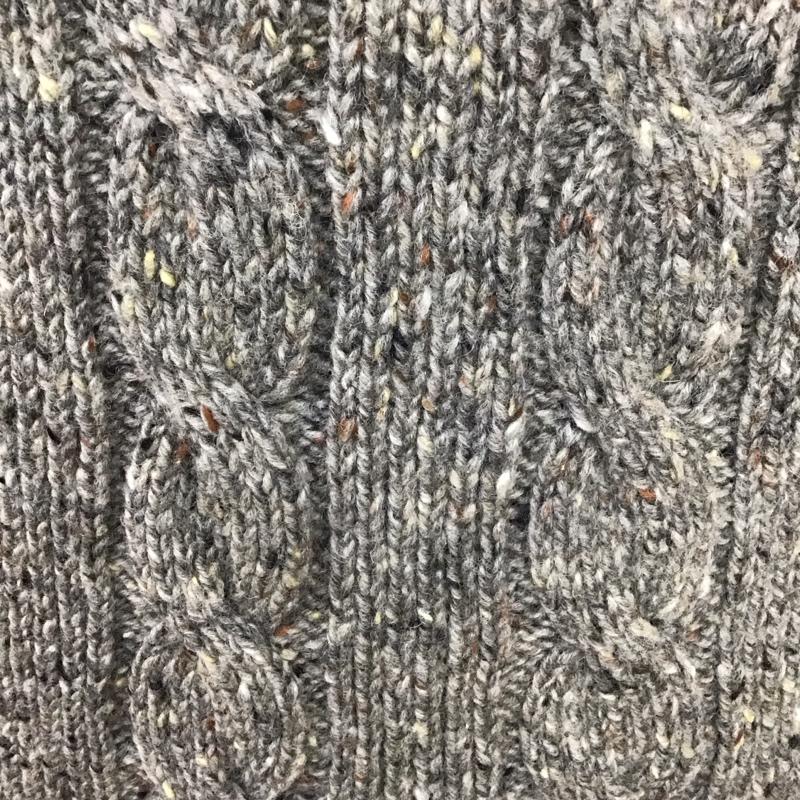 ハウリンバイモリソン HOWLIN by Morrison ニット、セーター 長袖 長袖 S 総柄 灰 / グレー / メンズ USED 古着 中古 10112541