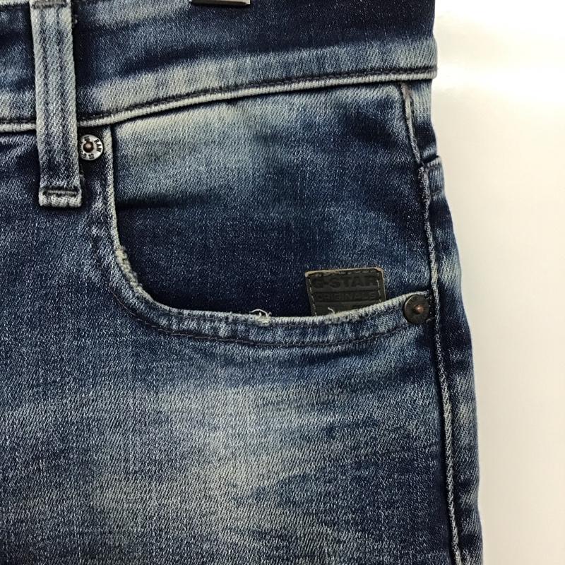 ジースターロゥ G-STAR RAW パンツ デニム、ジーンズ デニムパンツ スリムパンツ カジュアルパンツ ストレッチパンツ 29インチ 無地 インディゴ / インディゴ / メンズ USED 古着 中古 10132388