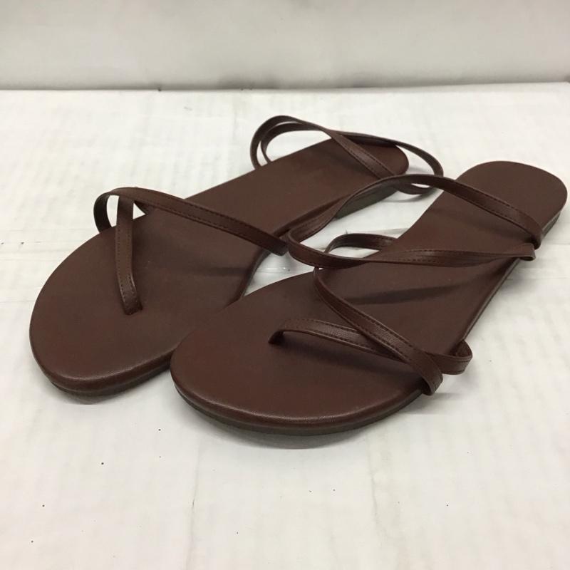 アーバンリサーチ URBAN RESEARCH サンダル サンダル ストラップ アシンメトリー 38 無地 茶 / ブラウン / レディース USED 古着 中古 10116253