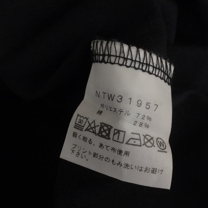 ザノースフェイス THE NORTH FACE Tシャツ 半袖 ntw31957 スクエアロゴT 半袖カットソー プリントTシャツ M ロゴ、文字 黒 / ブラック / レディース USED 古着 中古 10108476