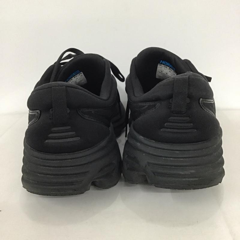 ホカオネオネ HOKA ONEONE スニーカー スニーカー 1127955 BONDI 8 X-WIDE ランニングシューズ 28cm 28.0cm ロゴ、文字 黒 / ブラック / メンズ USED 古着 中古 10132466