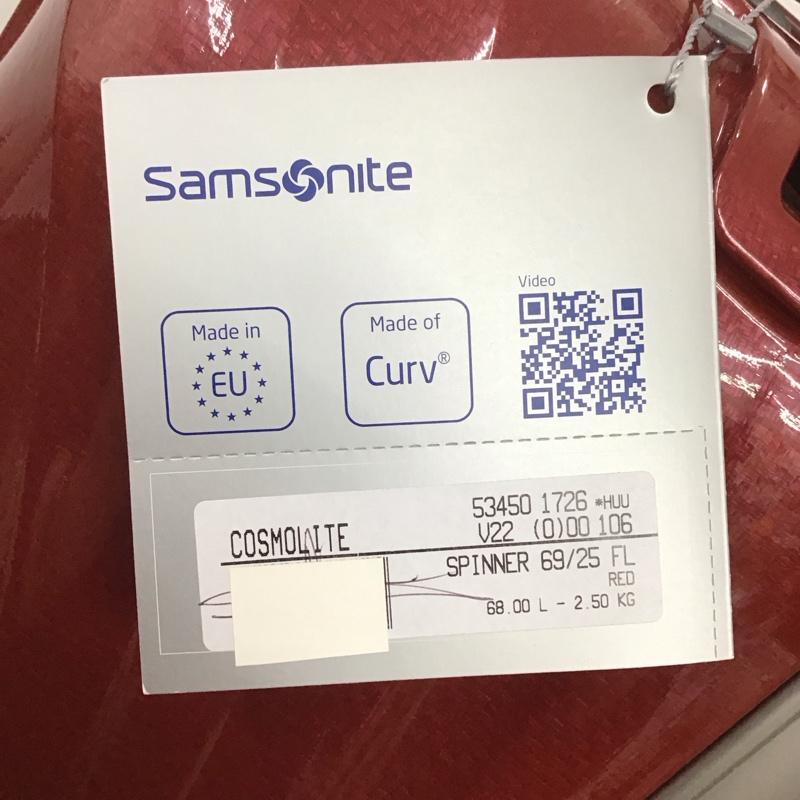 サムソナイト Samsonite スーツケース、トランク スーツケース、トランク 53450-1726 Samsonite 69cm 68L レッド キャリーケース 無地 赤 / レッド / メンズ USED 古着 中古 10125742