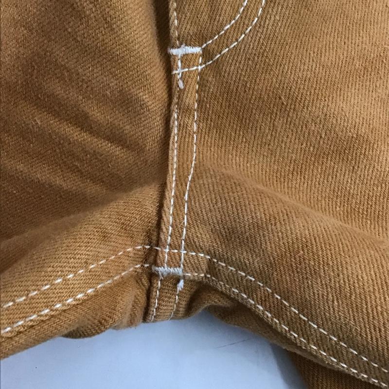 リー Lee パンツ デニム、ジーンズ デニムパンツ スリムパンツ ジーンズ 90s ロゴ、文字 橙 / オレンジ /  メンズ USED 古着 中古 10124722