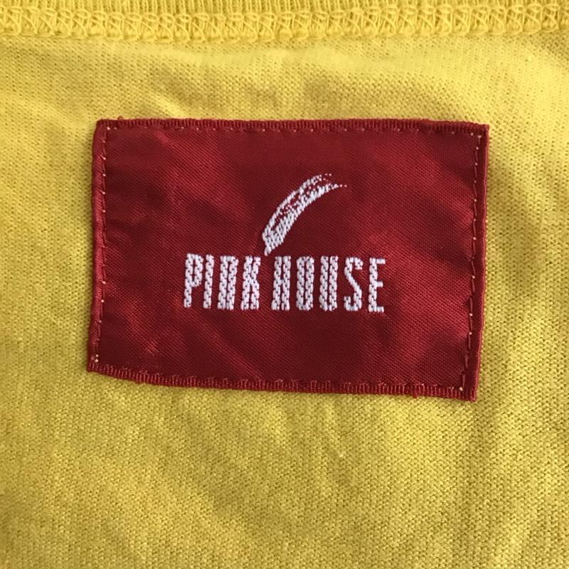 ピンクハウス PINK HOUSE Tシャツ 半袖 半袖カットソー プリントTシャツ クルーネックカットソー L プリント 黄 / イエロー / レディース USED 古着 中古 10117314