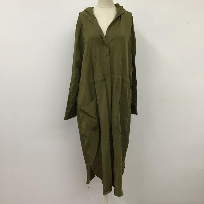 サニーレーベル Sonny Label ジャケット、上着 ジャケット、ブレザー LA94-27T003 テンセルフーディーワンピコート FREE 無地 カーキ / カーキ / レディース USED 古着 中古 10116314
