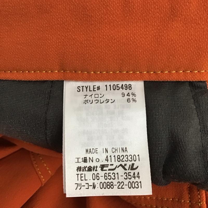モンベル mont-bell パンツ ワークパンツ、ペインターパンツ 1105498 クリフパンツ スリムパンツ ストレッチパンツ L ロゴ、文字 橙 / オレンジ /  メンズ USED 古着 中古 10122004