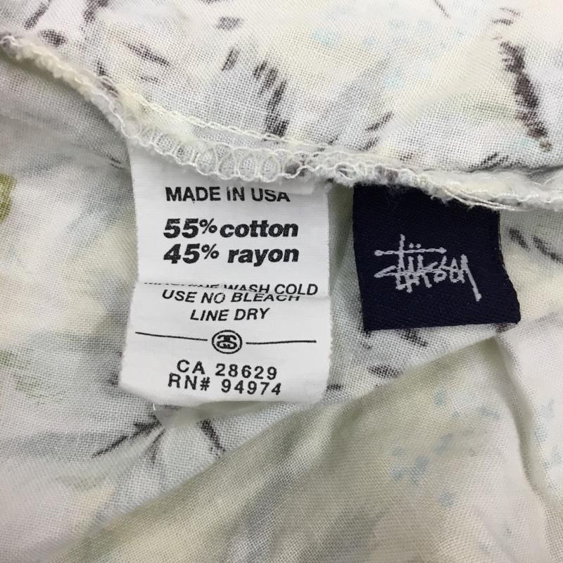 ステューシー STUSSY シャツ、ブラウス 半袖 半袖シャツ カラーシャツ 半袖カットソー アロハシャツ 90s L 総柄 マルチカラー / マルチカラー / メンズ USED 古着 中古 10105808