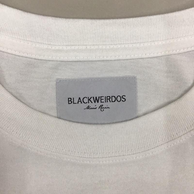 ブラックウィドー BLACK WEIRDOS Tシャツ 半袖 半袖カットソー プリントTシャツ クルーネックカットソー XL プリント 白 / ホワイト /  メンズ USED 古着 中古 10111811