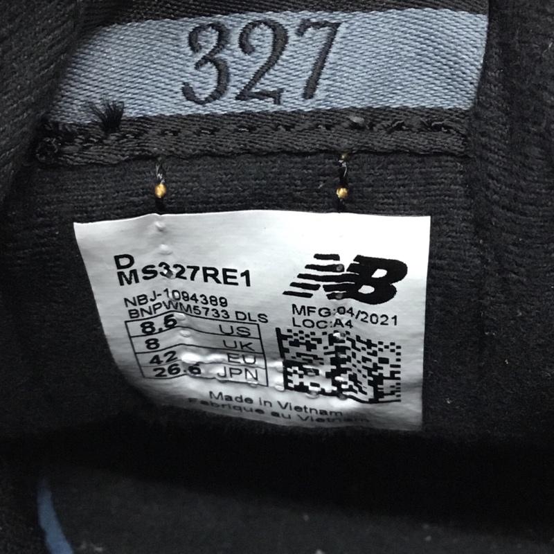 ニューバランス New Balance スニーカー スニーカー MS327RE1 26.5cm 26.5cm ロゴ、文字 黒 / ブラック / X 灰 / グレー / X 橙 / オレンジ / メンズ USED 古着 中古 10116886