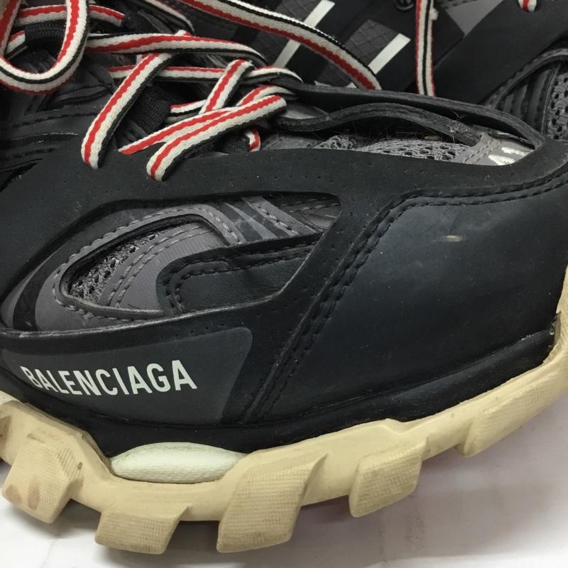 バレンシアガ BALENCIAGA スニーカー スニーカー 542023 トラックトレーナー 27cm 27.0cm ロゴ、文字 黒 / ブラック / X 灰 / グレー / X 赤 / レッド / メンズ USED 古着 中古 10106272
