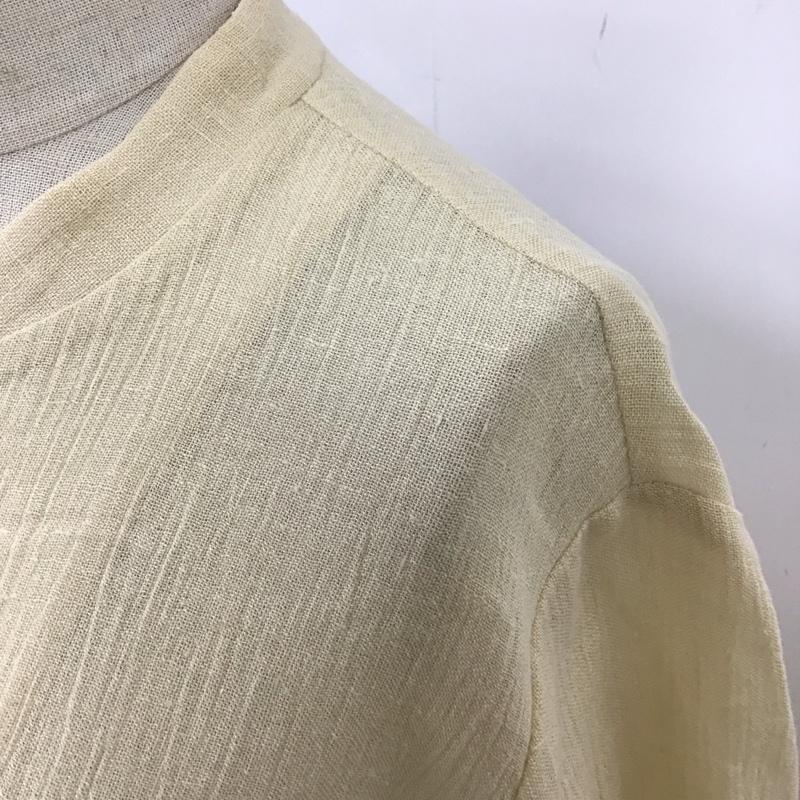 バーバリーズ BURBERRYS ジャケット、上着 ジャケット、ブレザー FEA30-573 リネン シャツジャケット 40 無地 ベージュ / ベージュ / レディース USED 古着 中古 10114428
