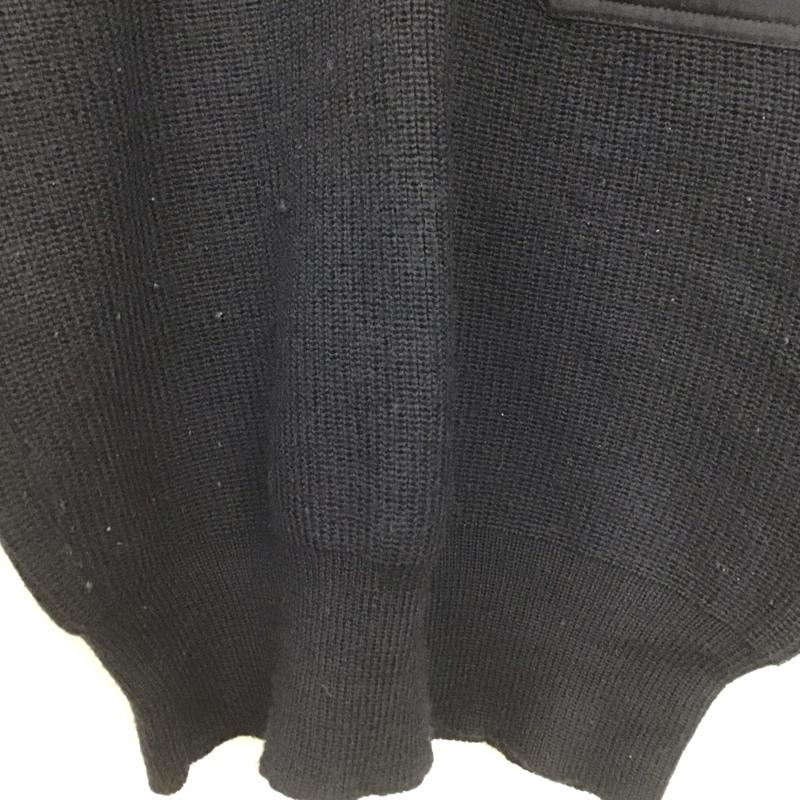 ミリタリー ミリタリー ニット、セーター 長袖 長袖ニット ミリタリー 古着 クルーネック 46 ロゴ、文字 紺 / ネイビー / レディース USED 古着 中古 10144238