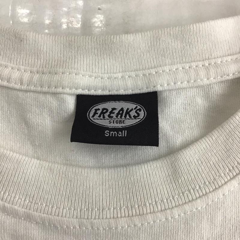 フリークスストア FREAK S STORE Tシャツ 半袖 半袖カットソー プリントTシャツ クルーネックカットソー S プリント 白 / ホワイト /  メンズ USED 古着 中古 10111648