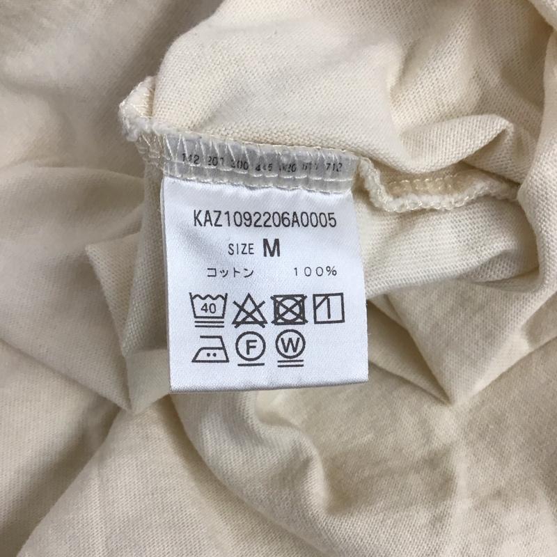 カスタネ Kastane カットソー 長袖 長袖カットソー クルーネックカットソー ロングスリーブカットソー プリントTシャツ M ロゴ、文字 アイボリー / アイボリー / レディース USED 古着 中古 10123022