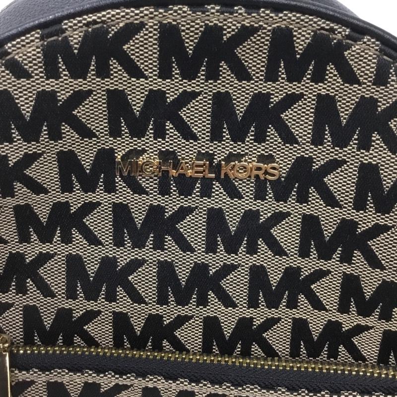 マイケルコース MICHAEL KORS リュックサック、デイパック リュックサック、デイバッグ 35F1G4AB2J ミニリュック ロゴ 総柄 黒 / ブラック / X 白 / ホワイト / レディース USED 古着 中古 10124182