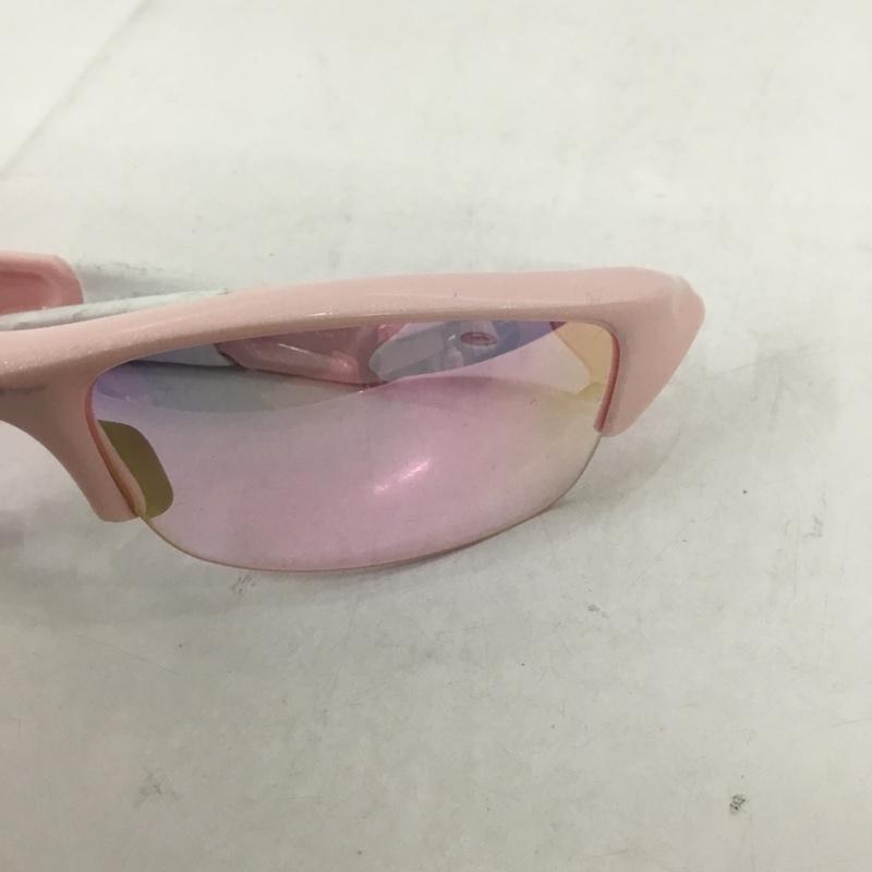 オークリー OAKLEY めがね・サングラス サングラス 03-886J FLAK JACKET スポーツサングラス ミラーレンズ 箱有 ロゴ、文字 桃 / ピンク / X 白 / ホワイト / メンズ USED 古着 中古 10129379