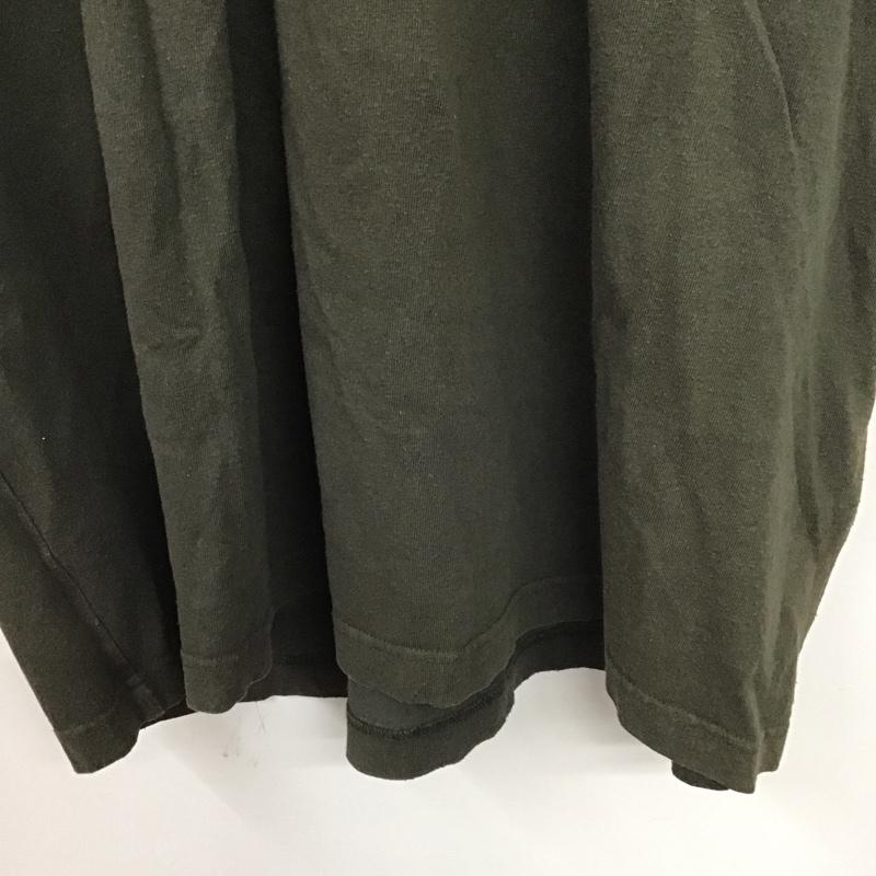 カーハート Carhartt Tシャツ 半袖 半袖カットソー プリントTシャツ クルーネックカットソー XL 無地 カーキ / カーキ / メンズ USED 古着 中古 10137667