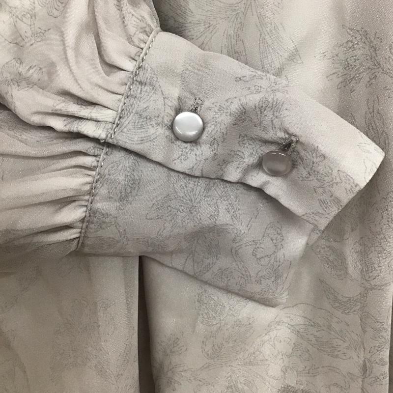 イング INGNI シャツ、ブラウス 長袖 M 総柄 灰 / グレー / レディース USED 古着 中古 10130199