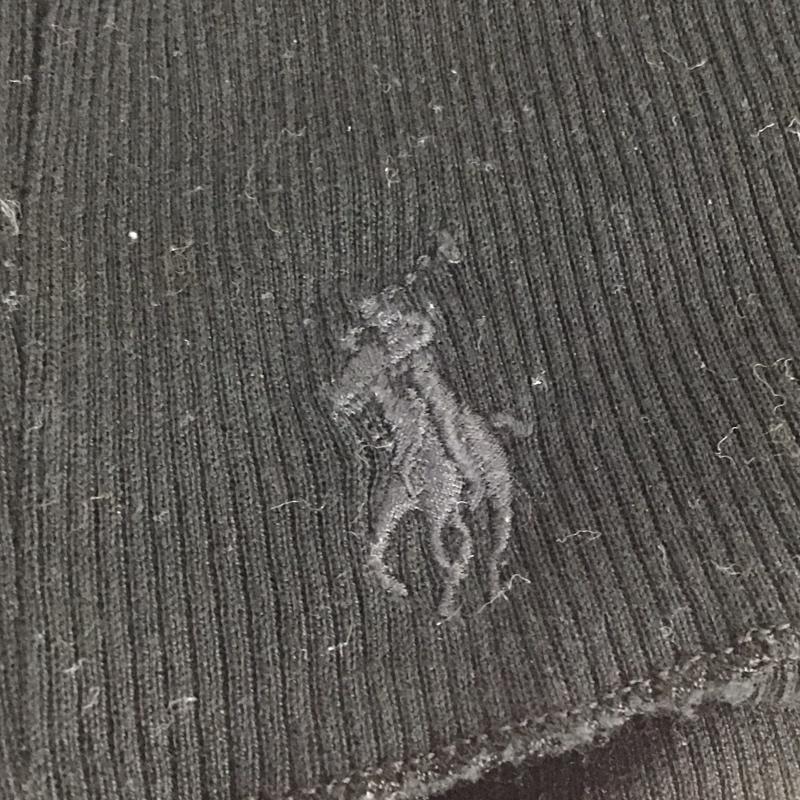 ラルフローレン RALPHLAUREN Tシャツ 半袖 KKRLKS2372 Uネック リブ L ワンポイント 黒 / ブラック / レディース USED 古着 中古 10109606