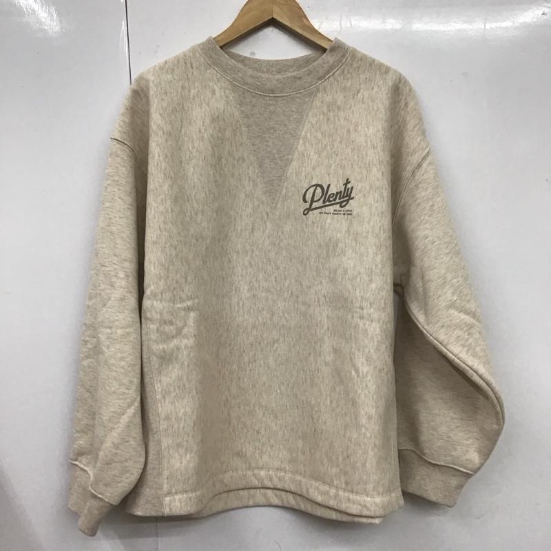 アメリカンホリック AMERICAN HOLIC トレーナー 長袖 HA27L1C0400 ガゼットサイドリブロゴスウェット 裏起毛 L ロゴ、文字 ベージュ / ベージュ / レディース USED 古着 中古 10107560