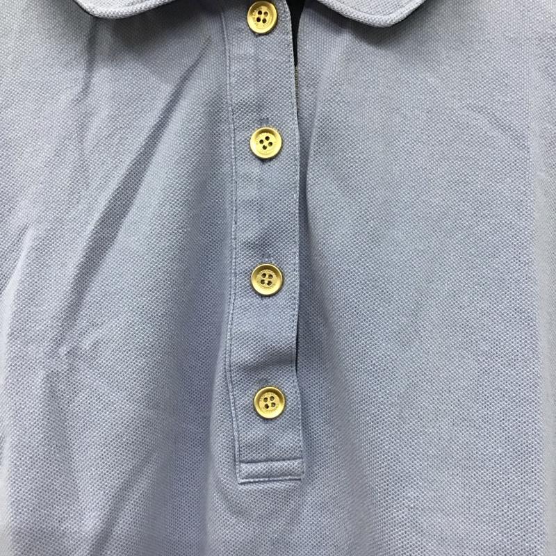 ブルーレーベル・クレストブリッジ BLUE LABEL CRESTBRIDGE ポロシャツ 半袖 半袖ポロシャツ カラーシャツ 半袖カットソー 40 無地 水色 / ライトブルー / レディース USED 古着 中古 10136754