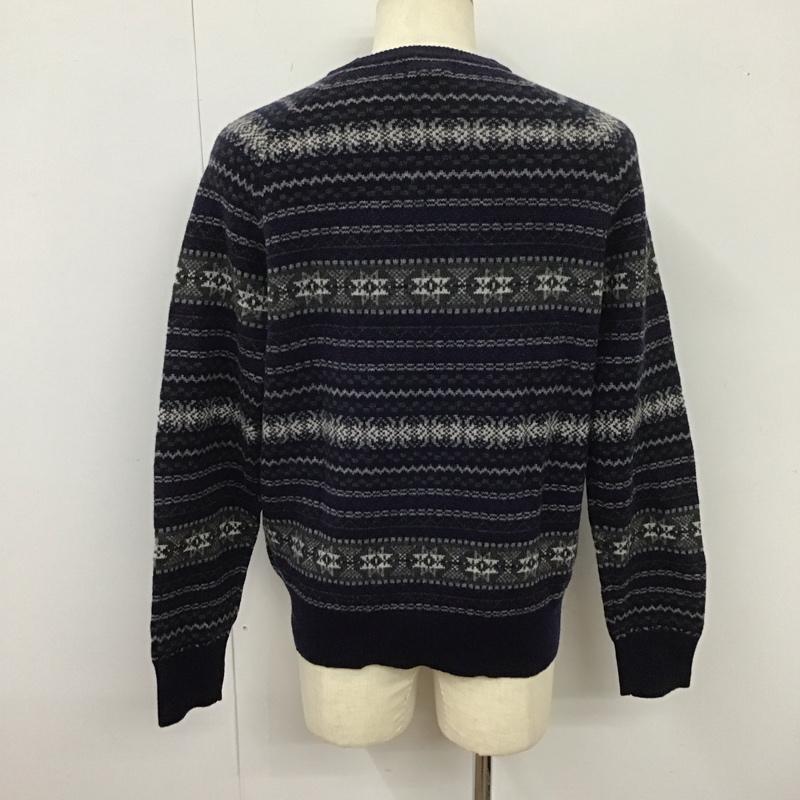 ブルックスブラザーズ BROOKS BROTHERS ニット、セーター 長袖 長袖ニットカットソー ニット セーター クルーネックニット M 総柄 マルチカラー / マルチカラー / メンズ USED 古着 中古 10113733