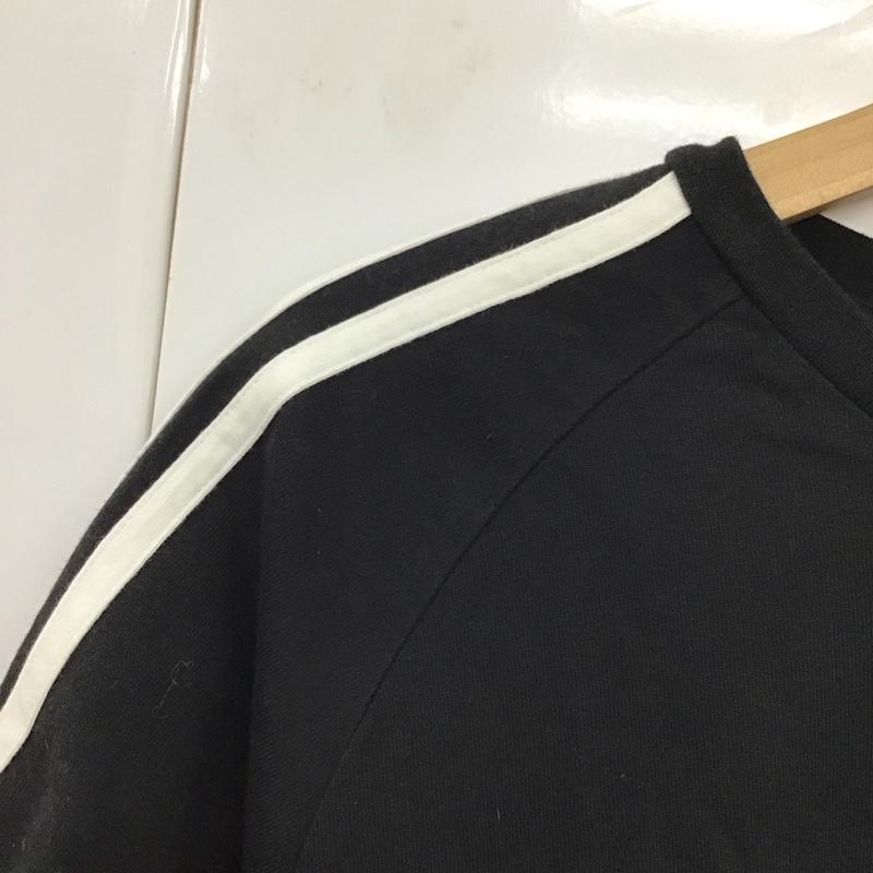 アディダス adidas Tシャツ 半袖 cw5058 キューレーテッドティーラグランTシャツ 半袖カットソー クルーネックカットソー M ロゴ、文字 黒 / ブラック / メンズ USED 古着 中古 10130931