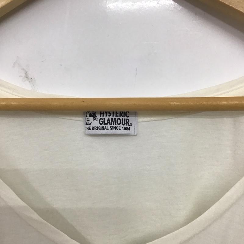 ヒステリックグラマー HYSTERIC GLAMOUR Tシャツ 半袖 半袖カットソー プリントTシャツ クルーネックカットソー FREE プリント 白 / ホワイト / レディース USED 古着 中古 10136283