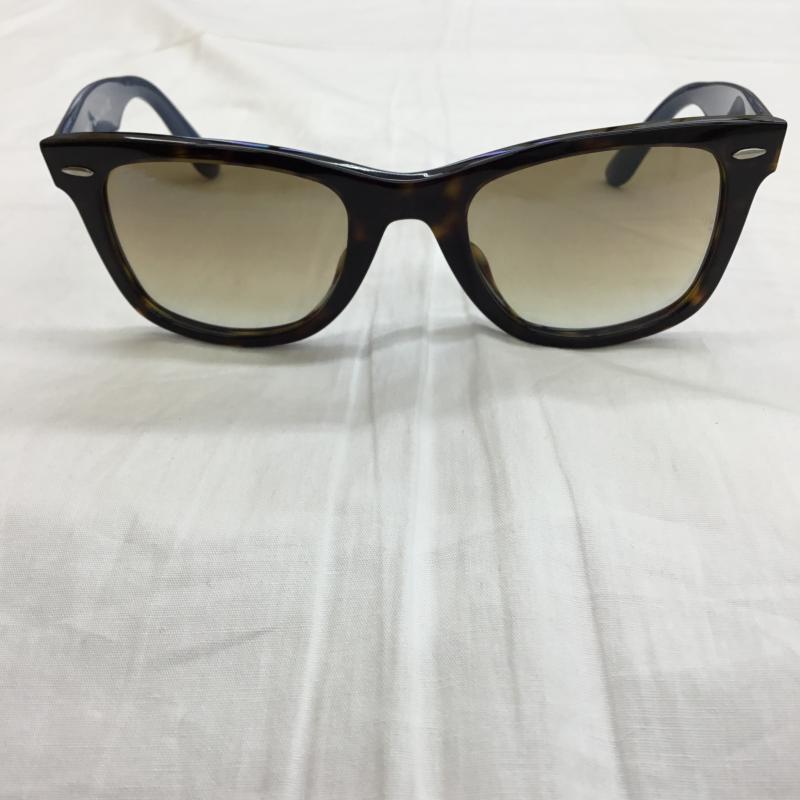レイバン Ray-Ban めがね・サングラス サングラス RB2140-F WAYFARER ロゴ、文字 黒 / ブラック / X 青 / ブルー / X 茶 / ブラウン / メンズ USED 古着 中古 10136406