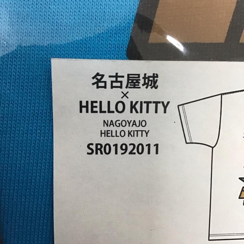 豊天商店 ぶーでんしょうてん Tシャツ 半袖 キティ 名古屋城 ご当地T S プリント X キャラクター 水色 / ライトブルー / メンズ USED 古着 中古 10127306