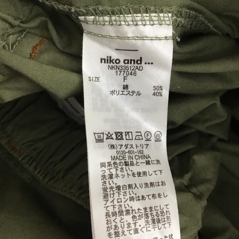 ニコアンド niko and... パンツ ワークパンツ、ペインターパンツ NKN33512AD イージーカーゴパンツ FREE 無地 カーキ / カーキ / レディース USED 古着 中古 10134680