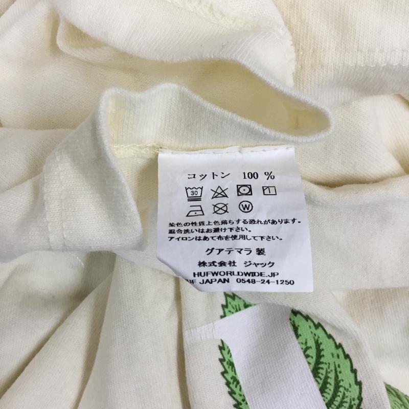 ハフ HUF Tシャツ 半袖 半袖カットソー プリントTシャツ クルーネックカットソー XL プリント オフホワイト / オフホワイト / メンズ USED 古着 中古 10122945