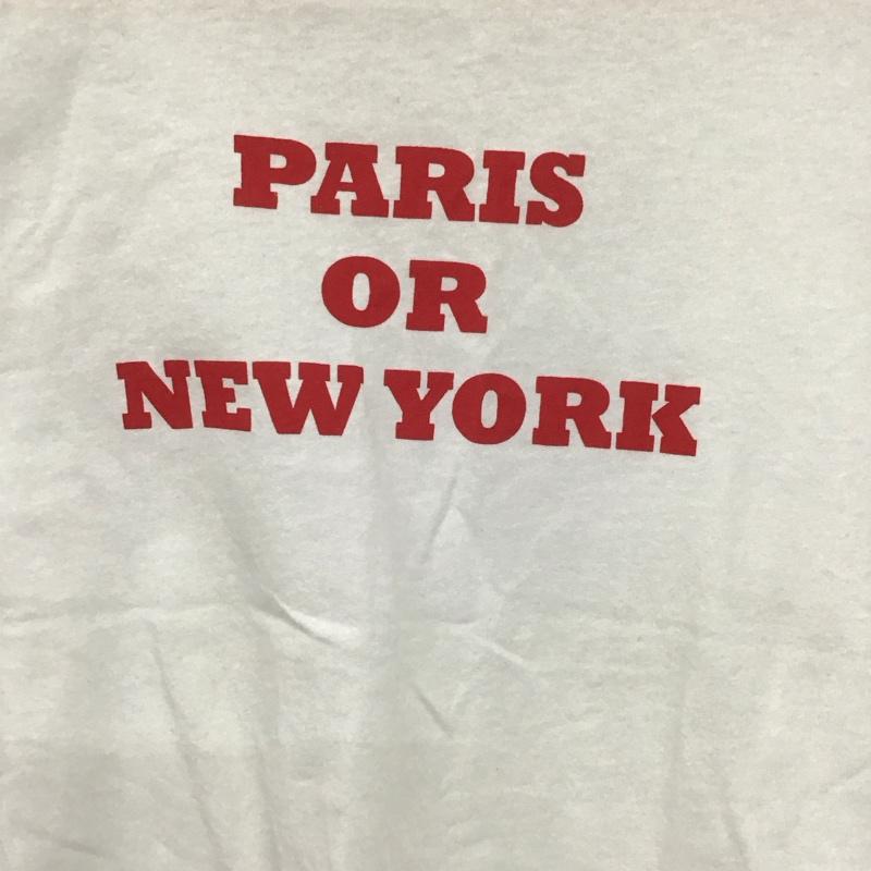 ザラ ZARA Tシャツ 半袖 M ロゴ、文字 X プリント 白 / ホワイト / レディース USED 古着 中古 10138164