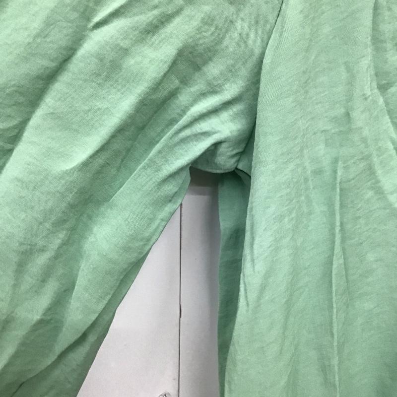ザラ ZARA ワンピース ロングスカート シャツワンピース M 無地 緑 / グリーン / レディース USED 古着 中古 10128872