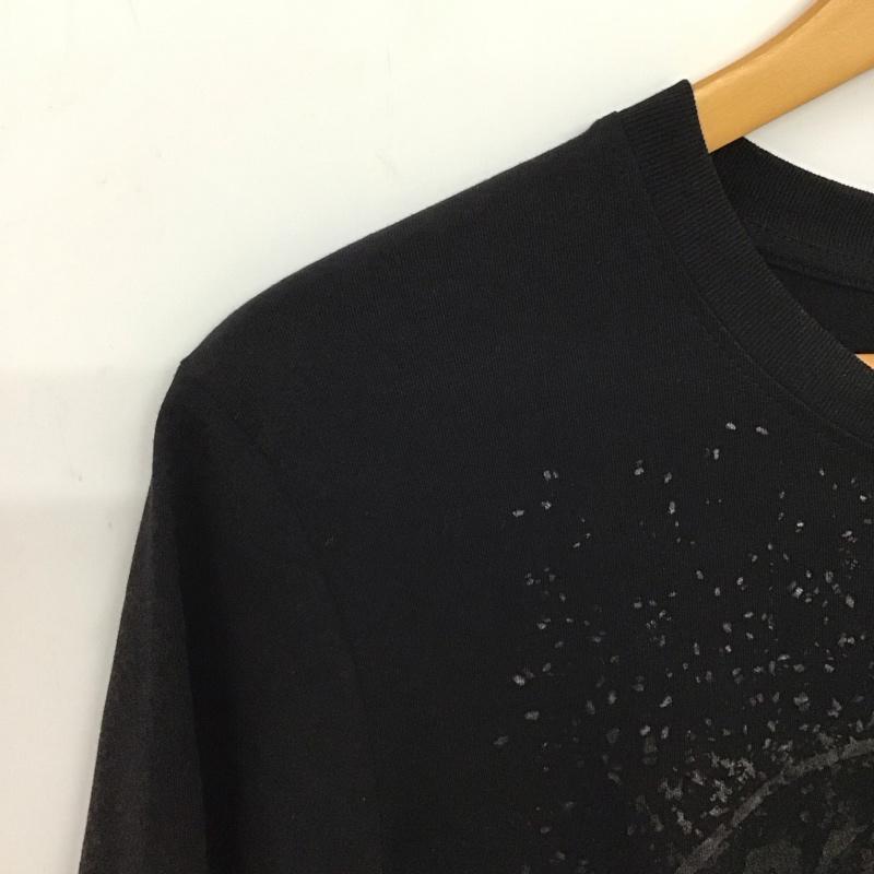 ディーゼル DIESEL Tシャツ 半袖 半袖カットソー プリントTシャツ クルーネックカットソー M プリント 黒 / ブラック / メンズ USED 古着 中古 10137948