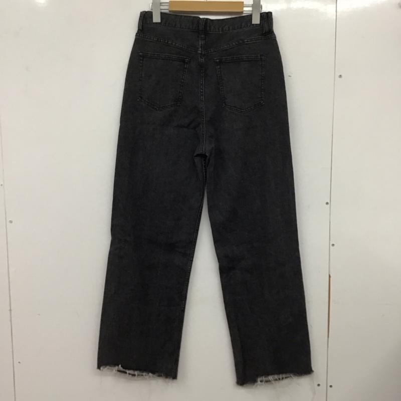 ローリーズファーム LOWRYS FARM パンツ デニム、ジーンズ L 無地 黒 / ブラック / レディース USED 古着 中古 10137742