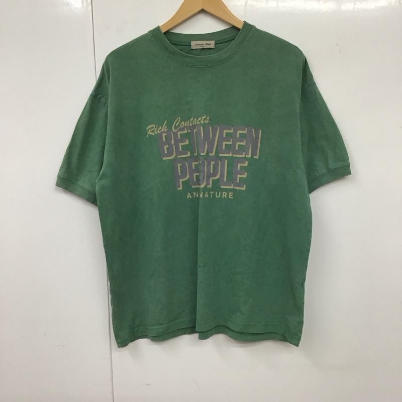 サマンサモスモス Samansa Mos2 Tシャツ 半袖 FREE ロゴ、文字 X プリント 緑 / グリーン / レディース USED 古着 中古 10131898