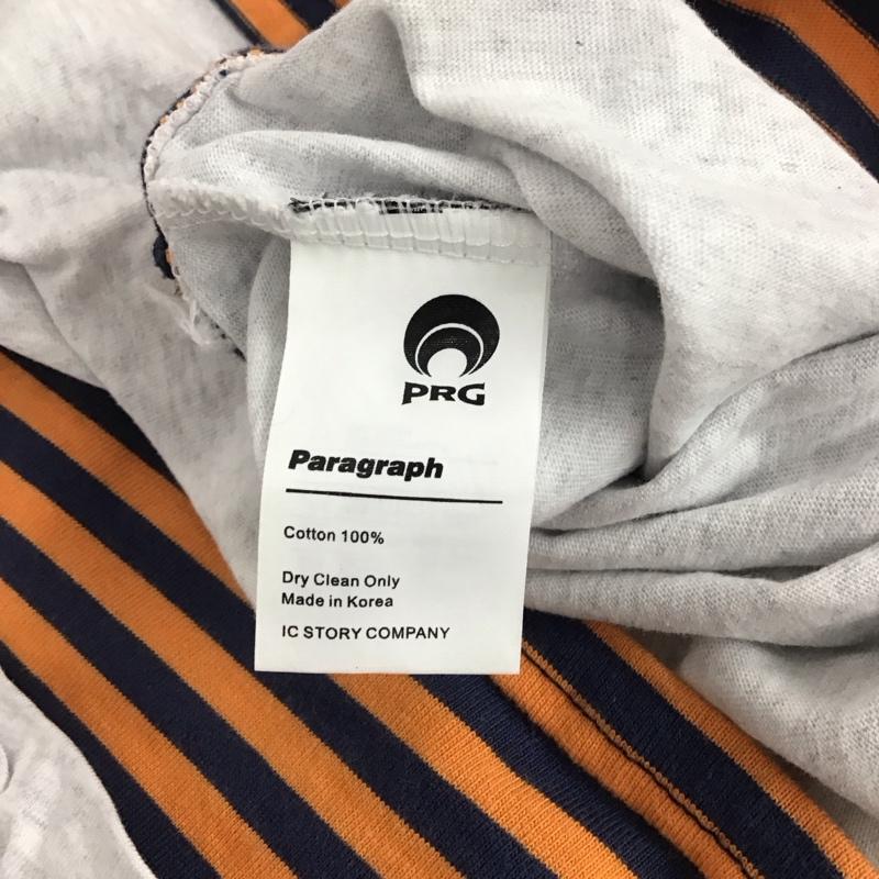 パラグラフ Paragraph カットソー 長袖 長袖カットソー プリントカットソー クルーネック 2 ロゴ、文字 灰 / グレー / メンズ USED 古着 中古 10146981