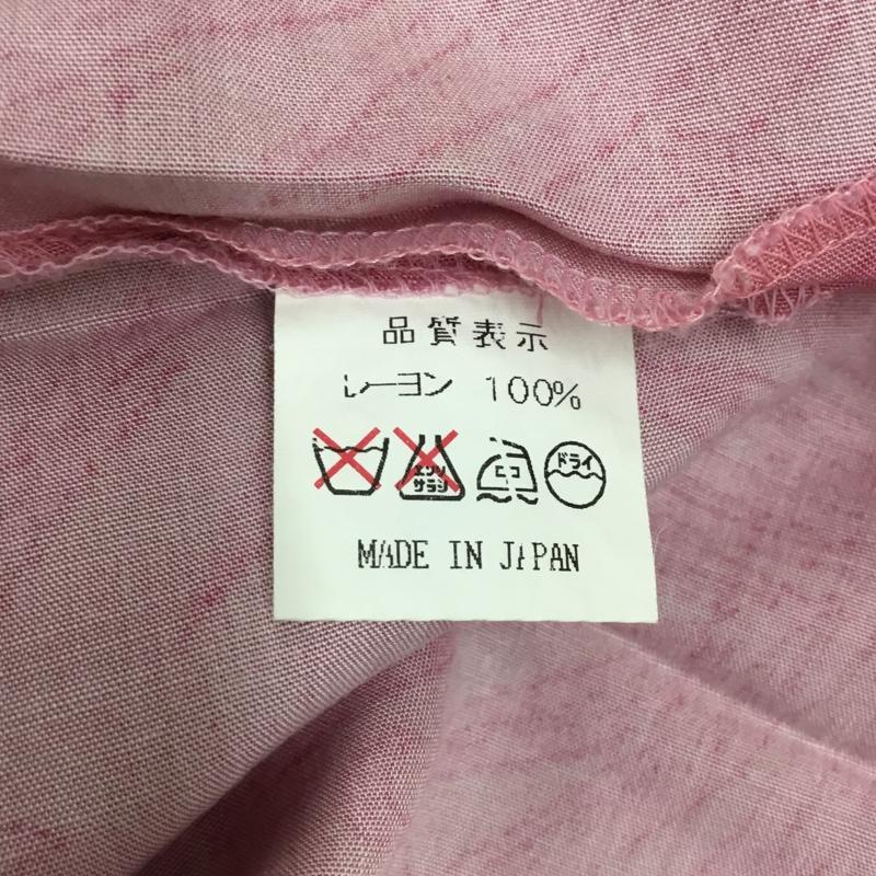 マンゴ MANGO シャツ、ブラウス 半袖 アロハシャツ M プリント 桃 / ピンク / メンズ USED 古着 中古 10108731