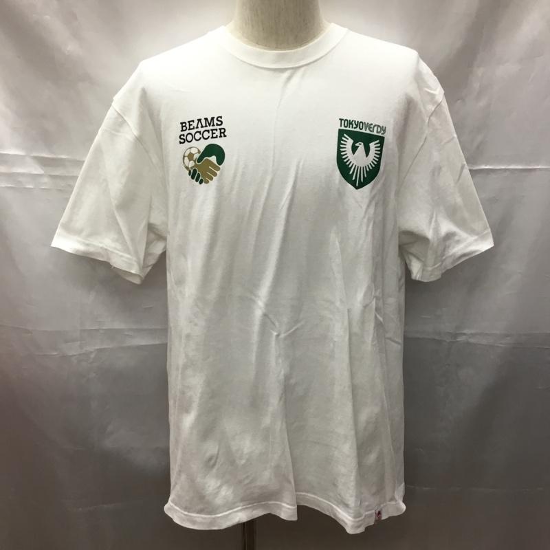 ビームス BEAMS Tシャツ 半袖 58-04-0145-267 BEAMSSOCCERJリーグ 30th Tシャツ 半袖カットソー プリントTシャツ XL プリント 白 / ホワイト / メンズ USED 古着 中古 10108284