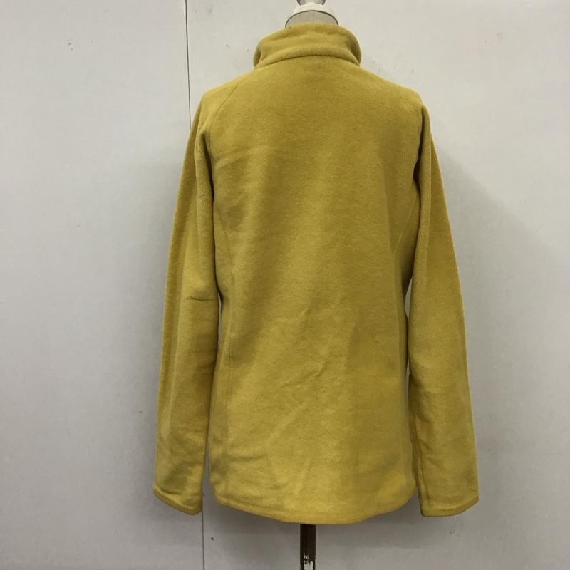 モンベル mont-bell ジャケット、上着 ジャケット、ブレザー 1106592 クリマプラス100ジャケット フリース L ロゴ、文字 黄 / イエロー / レディース USED 古着 中古 10119395