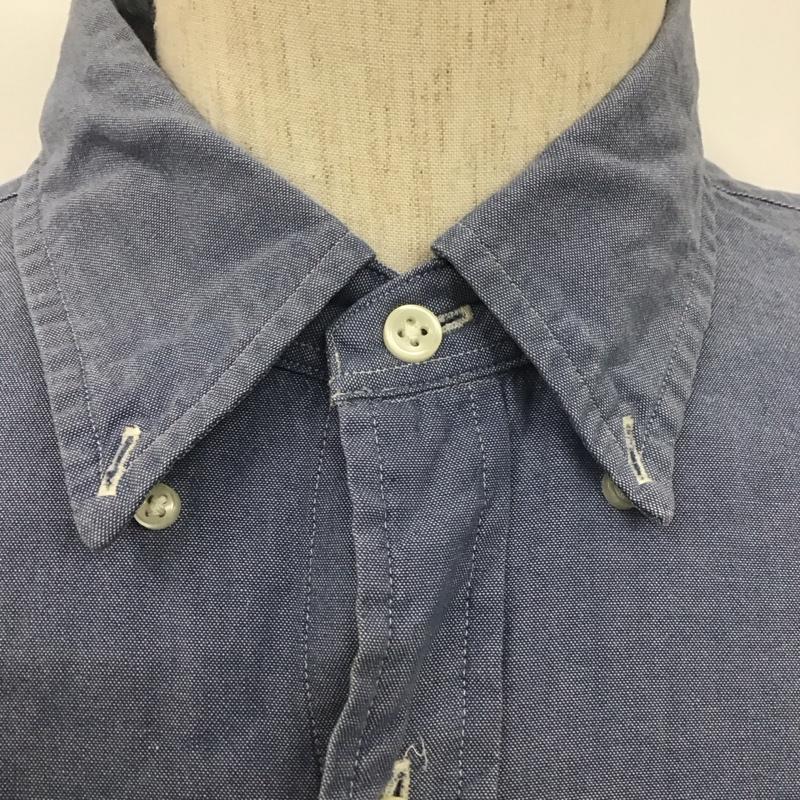 ラルフローレン RALPHLAUREN シャツ、ブラウス 半袖 半袖シャツ カラーシャツ 半袖カットソー ボタンダウンシャツ L ロゴ、文字 水色 / ライトブルー / メンズ USED 古着 中古 10107013