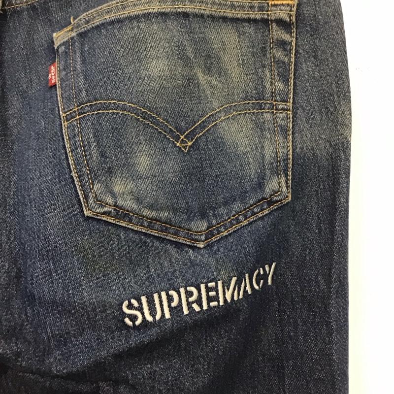 リーバイストラウスアンドコー Levi Strauss & co. パンツ デニム、ジーンズ デニムパンツ スリムパンツ カジュアルパンツ 33インチ ロゴ、文字 インディゴ / インディゴ / メンズ USED 古着 中古 10139782