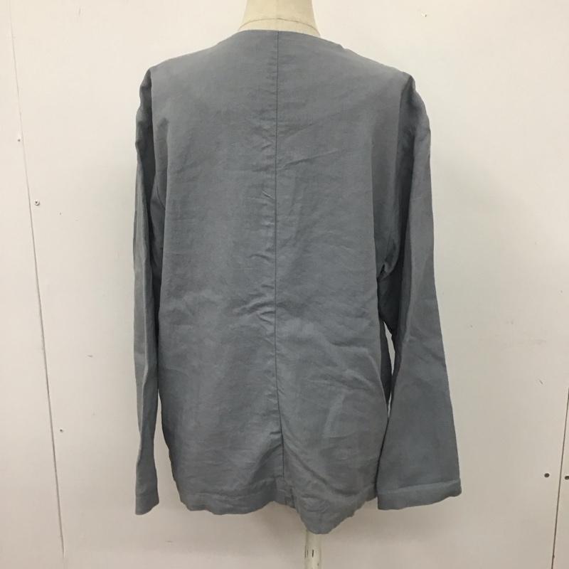 ローリーズファーム LOWRYS FARM ジャケット、上着 ジャケット、ブレザー LF720011AD Vネック ノーカラー FREE 無地 水色 / ライトブルー / レディース USED 古着 中古 10108196
