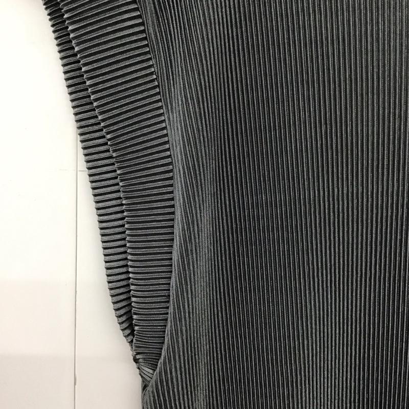 ザラ ZARA カットソー 半袖 1131 409 407 プリーツ フレンチスリーブ M 無地 灰 / グレー / レディース USED 古着 中古 10131316