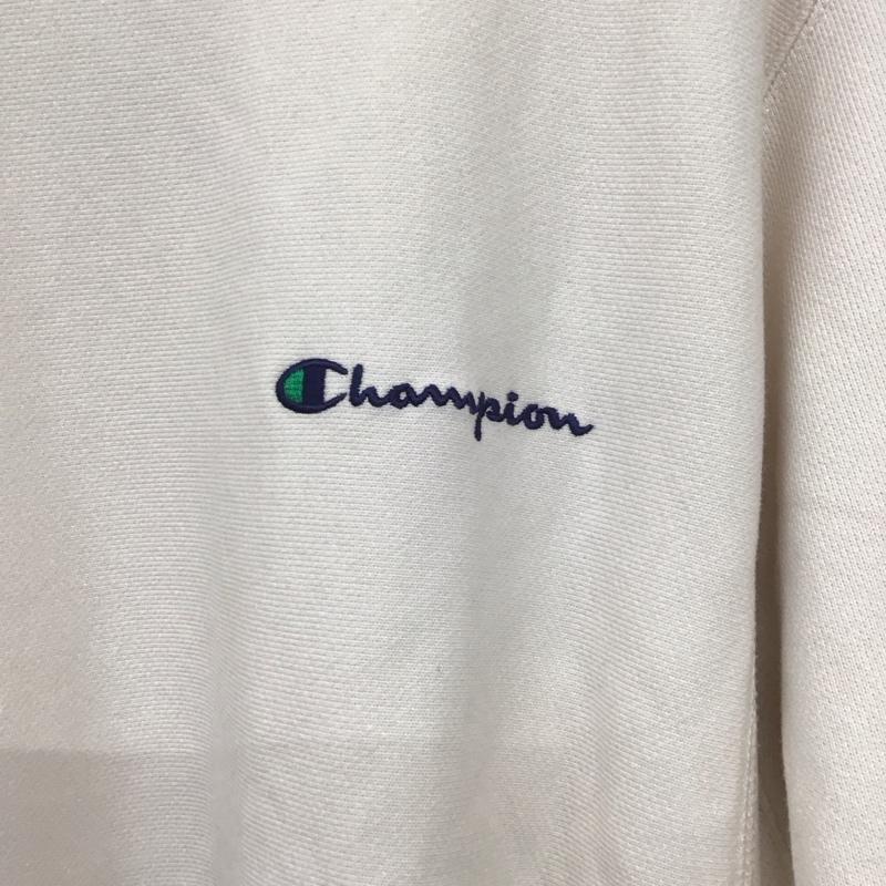 チャンピオン Champion トレーナー 長袖 C8-S004 スウェット M ロゴ、文字 アイボリー / アイボリー / メンズ USED 古着 中古 10139428