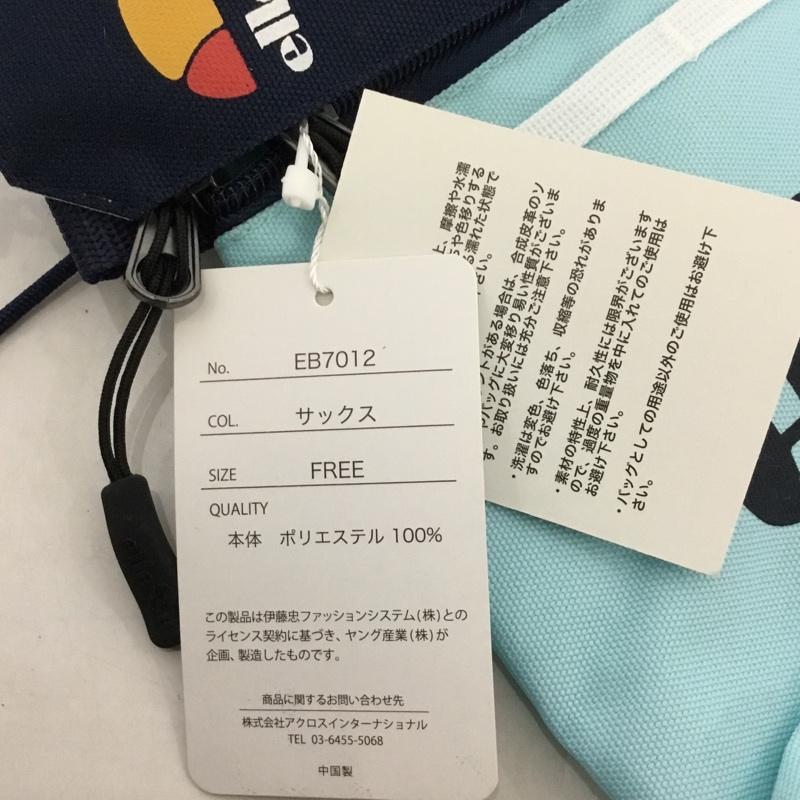 エレッセ ellesse ショルダーバッグ ショルダーバッグ EB7012 サコッシュ タグ付き FREE ロゴ、文字 水色 / ライトブルー / メンズ USED 古着 中古 10128525