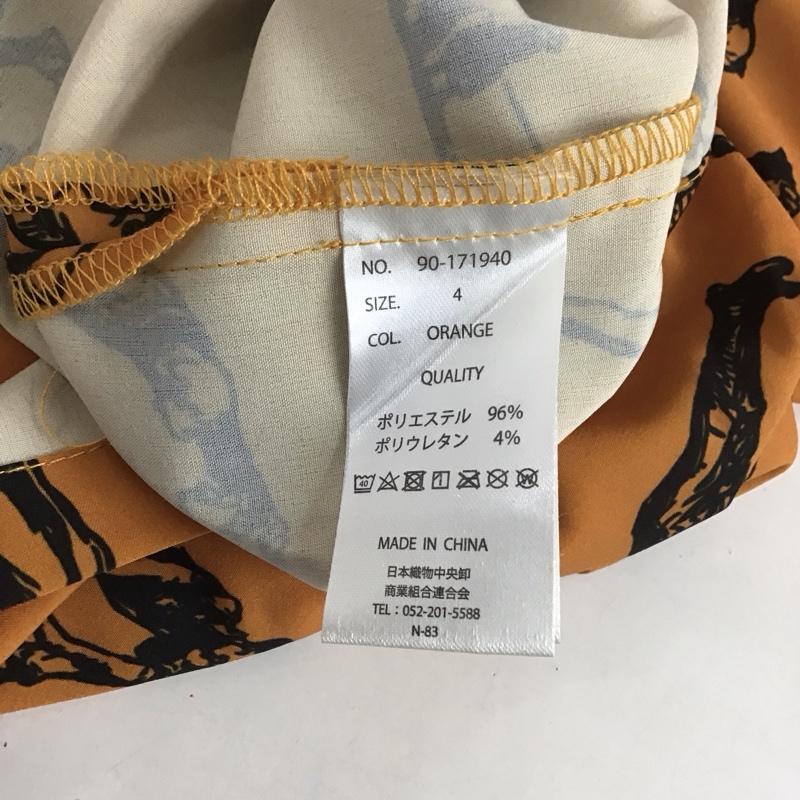 ガリスアディクション GALLIS ADDICTION シャツ、ブラウス 半袖 90-171940 半袖シャツ カラーシャツ プリントシャツ 4 プリント 橙 / オレンジ / メンズ USED 古着 中古 10129501